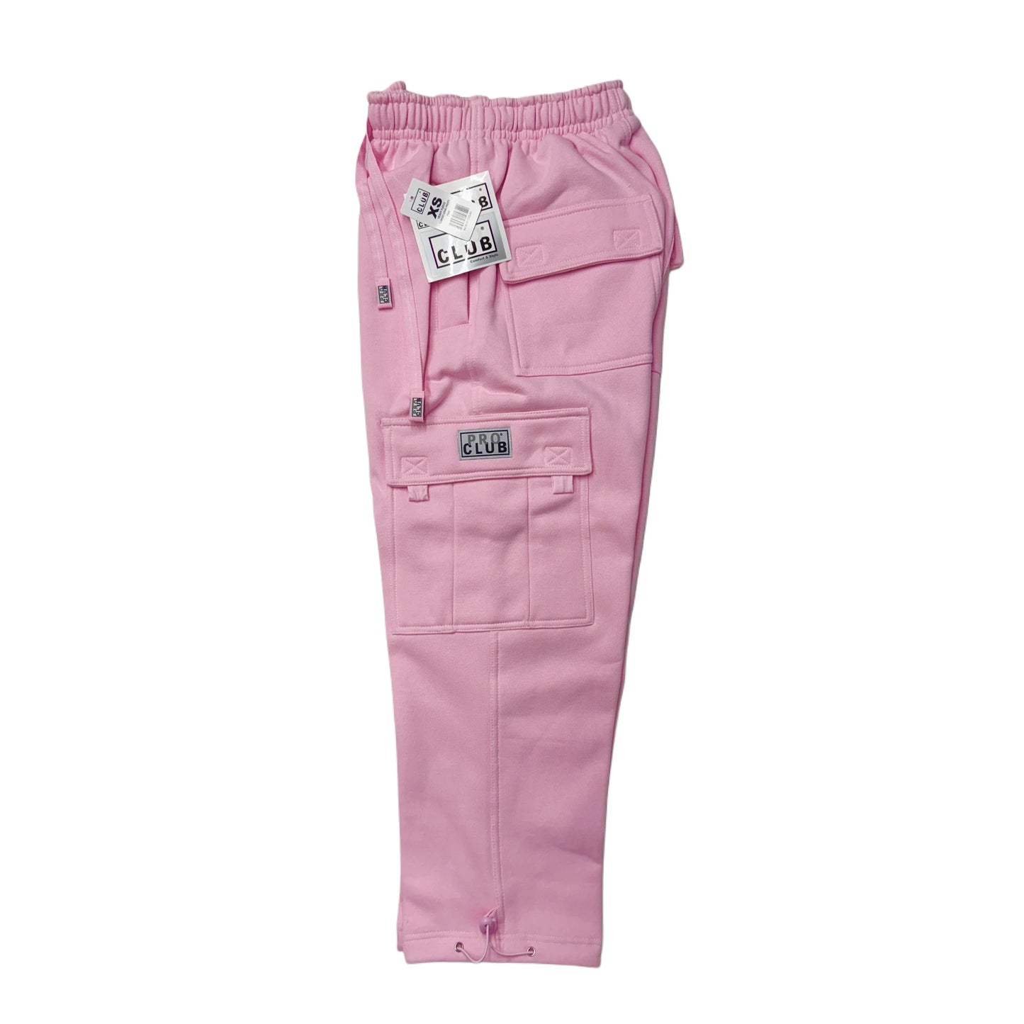 Pro Club Heavyweight Pink Cargo Sweatpants