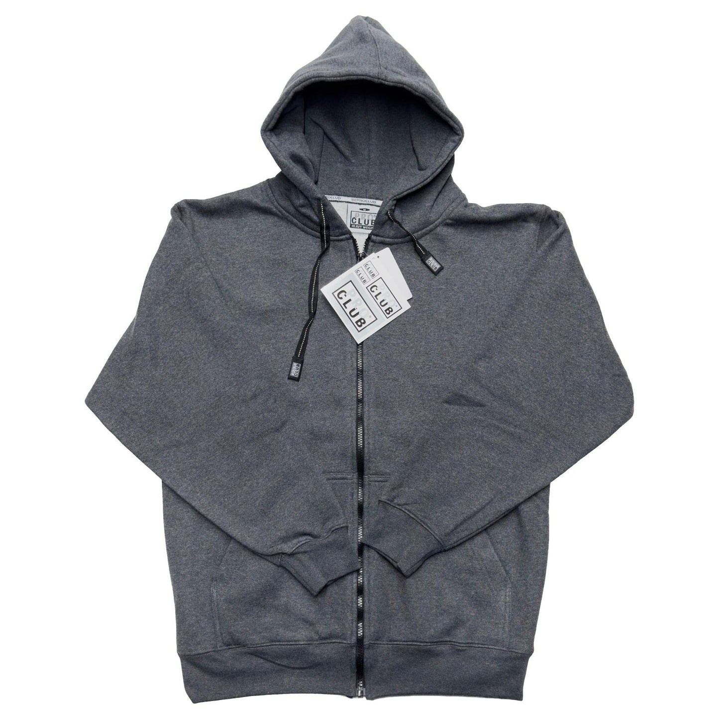 Pro Club Heavyweight Full Zip Hoodie Charcoal