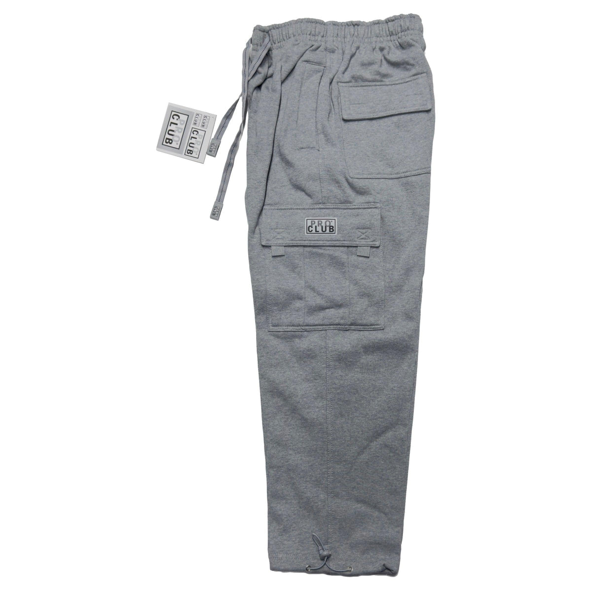 Pro Club Heavyweight Heather Grey Cargo Sweatpants