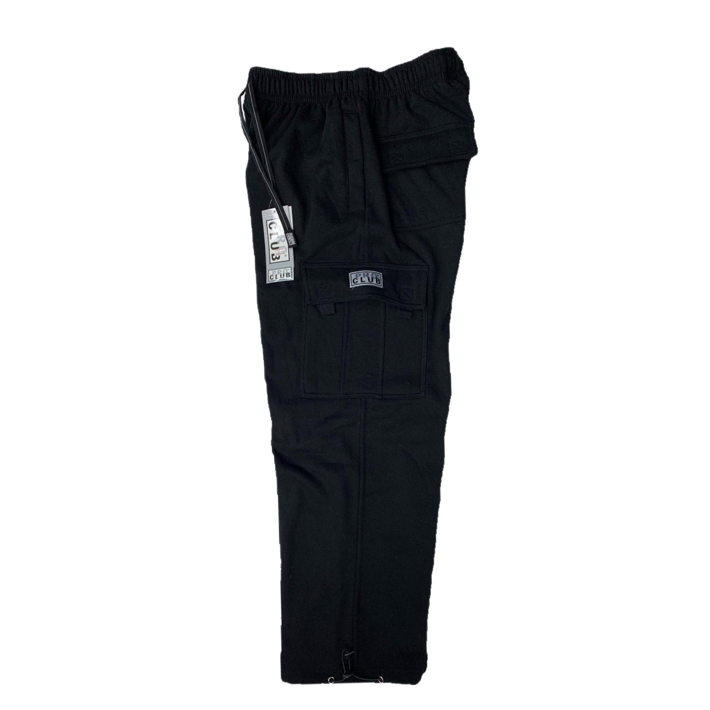 Pro Club Heavyweight Black Cargo Sweatpants